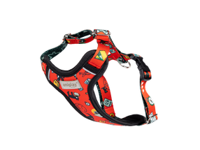 Petnešos šunims Amiplay Amik, raudona sp., 300 - 450 mm x 650 mm, L