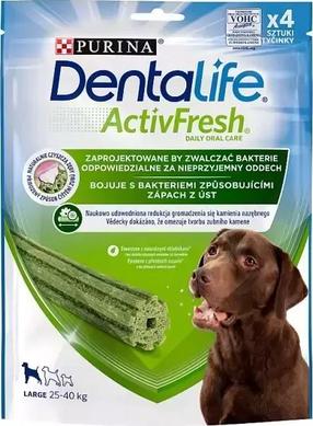 Лакомство для собак Purina DentaLife Active Fresh, 0.142 кг, 4 шт.