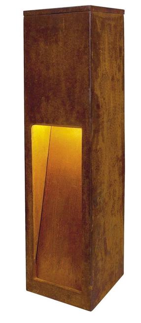 Pastatomas lauko šviestuvas SLV Rusty Slot 50, 9W, LED, IP55, ruda sp., 12 cm x 50 cm