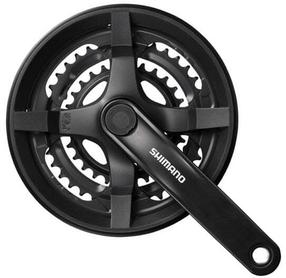 Передний звездный блок Shimano Tourney FC-TY301 AFCTY301C888CL, металл, черный цв.
