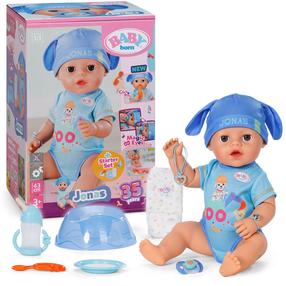 Кукла - новорожденная с аксессуарами Zapf Creation Baby born Click & Play Jonas 840085, 43 см, синий цв.