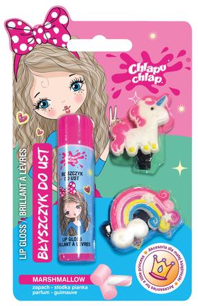 Косметический набор для девочки Chlapu Chlap Lip Gloss Unicorn Clip