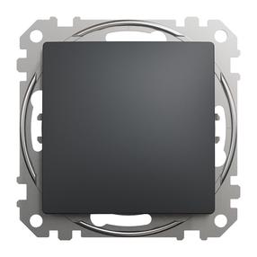 Mygtukinis jungiklis Schneider Electric Sedna Design, 1 kl., antracito sp.