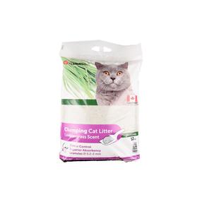 Наполнитель для кошачьего туалета Karlie Flamingo Lemongrass, органический (комкующийся), 12 кг
