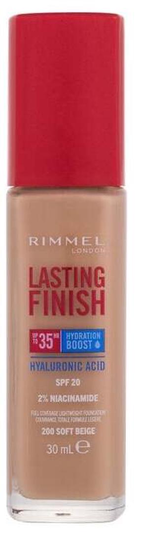 Жидкая основа для макияжа Rimmel London Lasting Finish 35H Lasting Finish, SPF 20, soft beige цв., 200, 30 мл