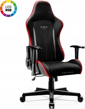 Žaidimų kėdė Diablo Chairs X-Starter LED, 51 x 67, juoda sp.