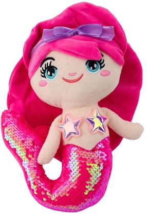 Pehme mänguasi Lean Toys Mermaid, roosa v., 28 cm