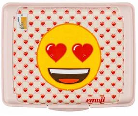 Konteiners pārtikai Keeeper Carla Emoji Hearts, 0.5 l, 17 cm x 13 cm, rozā krās.