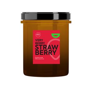 Svece, aromātiskā Home Aroma Modern Fruits Strawberry, 50 h, brūna krās.