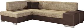 Kampinė sofa Fabio Berlin 03, Soft 66, ruda sp./smėlio sp., kairinė, 167 x 268 cm x 73 cm