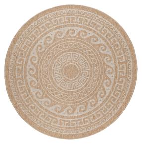 Paklājs āra terasēm Ayyildiz Comilla 1201200887, bēša krās., 120 cm x 120 cm