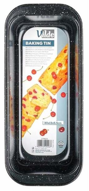 Torto ir kekso kepimo forma Vilde Baking Tin, juoda sp., 30 cm x 13 cm