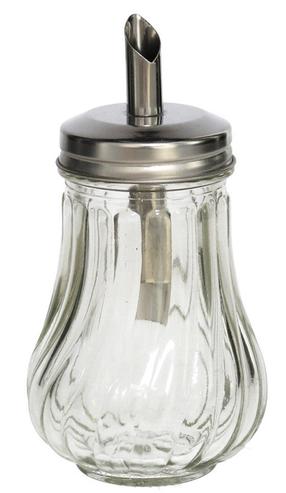 Cukrinė su dozatoriumi Kitchen&GO, skaidri sp./sidabro sp., 210 ml