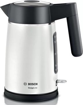 Электрический чайник Bosch DesignLine TWK5P471, 1.7 л, серебристый цв./черный цв.