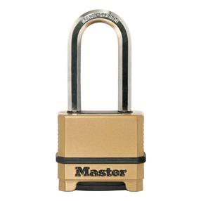 Навесной замок Masterlock Excell M175EURDLH, золотой цв., 56 мм