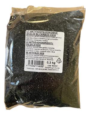 Aktivētās kokosriekstu ogles pildviela Šomis K835, 0.3 kg