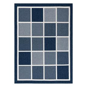 Kilimas vidaus Hakano Wink Squares, mėlyna sp., 150 cm x 80 cm