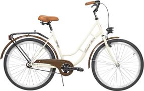 Dviratis miesto Azimut Retro, 26 ", 17'' rėmas, kreminė sp.