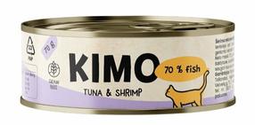 Влажный корм для кошек Kimo, тунец/креветки, 0.070 кг, 24 шт.