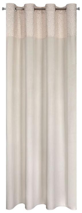 Naktinė užuolaida ZKLU-04, kreminė sp./šampano sp., 140 cm x 250 cm