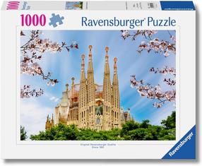 Dėlionė Ravensburger Barcelona Sagrada Familia, 50 cm x 70 cm, 1000 vnt.