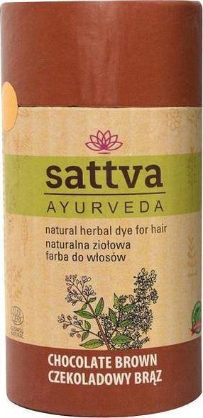 Plaukų dažai Sattva Ayurveda Natural Herbal Dye, chocolate brown sp., 150 ml