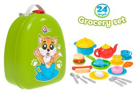 Piknika rotaļu komplekts Technok Grocery Set 8225, daudzkrāsaina