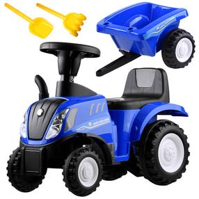 Торактор самокат New Holland, синий цв./черный цв.