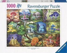 Pusle Ravensburger Beautiful Mushrooms, 50 cm x 70 cm, 1000 tk, mitmevärviline