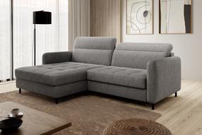 Kampinė sofa Gomsi Raquel 04, pilka sp., kairinė, 165 x 228 cm x 100 cm