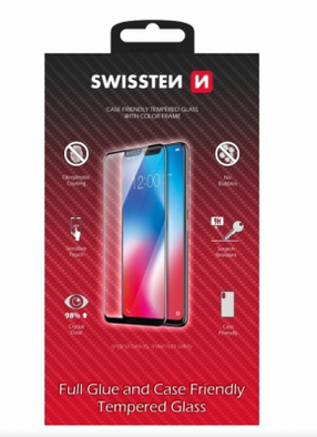 Tālruņa ekrāna aizsargstikls Swissten Full Face Samsung Galaxy A55 5G, -, 6.6 "