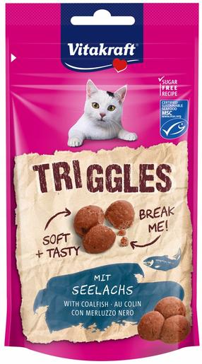 Лакомство для кошек Vitakraft Triggles, рыба, 0.04 кг