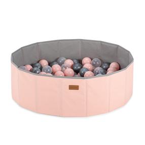 Baseins ar bumbiņām Kalune Design, ⌀ 80 cm, 150 gab, caurspīdīga krās./sudraba krās.