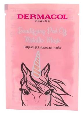 Veido kaukė Dermacol Beautifying Brightening Peel-Off Metallic, 15 ml