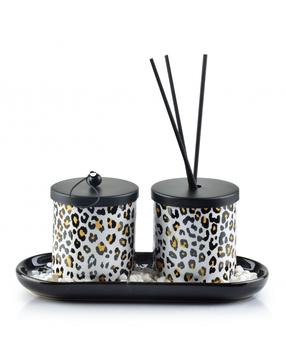 Komplekt Mondex Candle & Diffuser, 30 ml Kuldne v./Valge v./Must v.