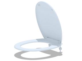 Unitazo dangtis Thema Lux WS0100KEU, balta sp., 41.3 cm x 35.2 cm