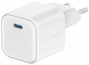 Ceļojumu lādētājs Swissten Travel, USB Type C, 3.6 cm, balta krās., 35 W