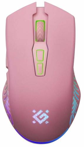 Belaidė žaidimų pelė Defender Pandora GM-502, 2.4ghz / usb, rožinė sp.