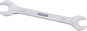 Двухсторонний гаечный ключ Kreator, 225 мм, 20 - 22 мм