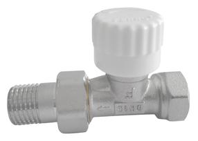 Radiatoru vārsts Ferro ZT2YE, taisns/termostatiskais, 1/2''