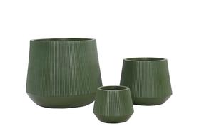 Gėlių vazonas Domoletti LT14769-2S, keramika/molis, Ø 34 cm, žalia sp.