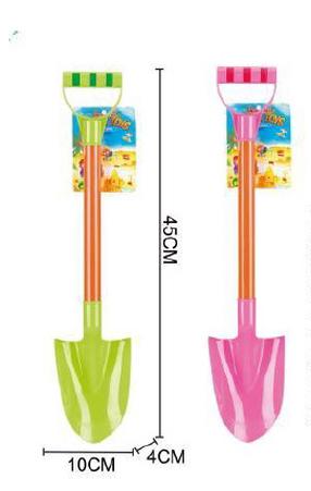 Rotaļu smilšu lāpstiņa YF3457 Assorted, zaļa krās./oranža krās./rozā krās., 450 mm