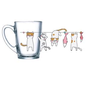 Puodelis Luminarc New Morning Cat, skaidri sp., 0.32 l