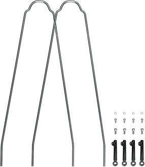 Purvasaugio tvirtinimas SKS Velo 55 U-Stays Cross MUDG278, metalas, sidabro sp., 2 vnt.