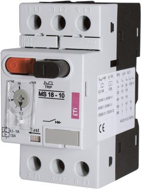 Dzinēja starteris ETI MS18, 2.2 - 2.5 kW, 4.0 - 6.3 A