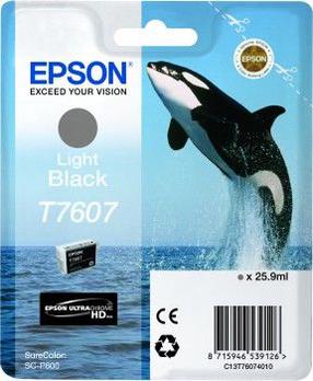 Картридж для струйного принтера Epson T7607, черный цв.