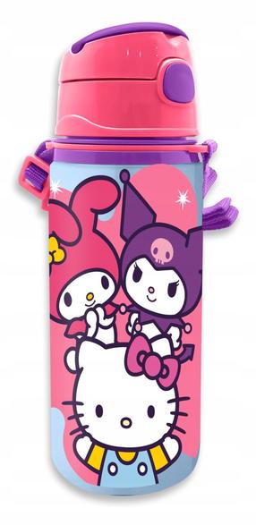Детская бутылка Kids Euroswan Hello Kitty, 0.6 мл, 3 г., алюминий, розовый цв.