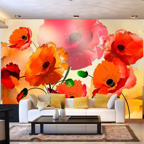 Fototapetas Artgeist Velvet Poppies LNEW010127SAM, 140 cm x 196 cm