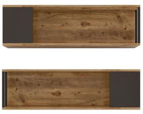 Sieninė lentyna Kalune Design VG18 - A, pušies sp, 29.6 cm x 22 cm x 100 cm