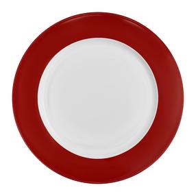 Lėkštė desertinė Ambition Aura Red, Ø 19 cm, balta sp./raudona sp.